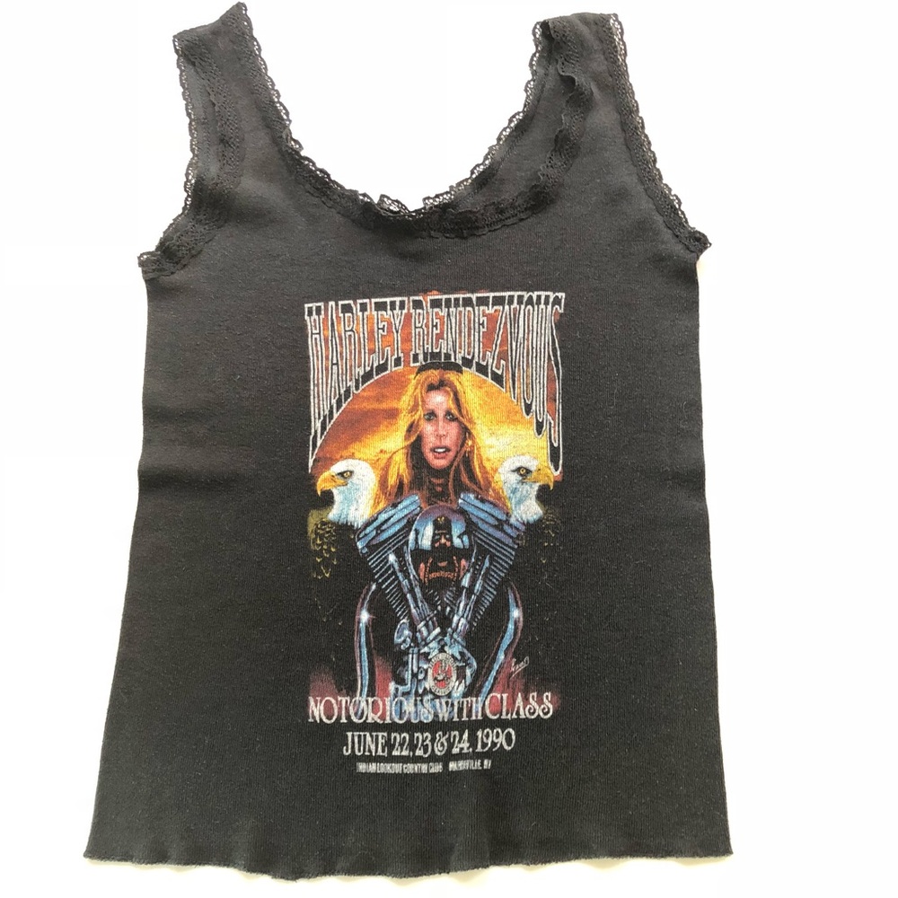 Vintage Harley lace tank